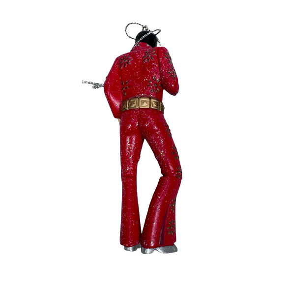 Kurt S Adler Elvis Presley Christmas Ornament 4.5" Red Holiday Décor ZMEP1171SP - Picture 4 of 7